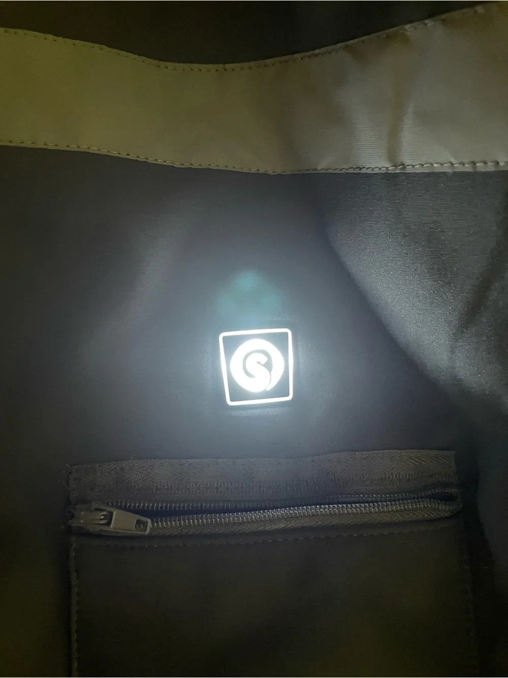 Reflective Black heated vest for large to extra large dog